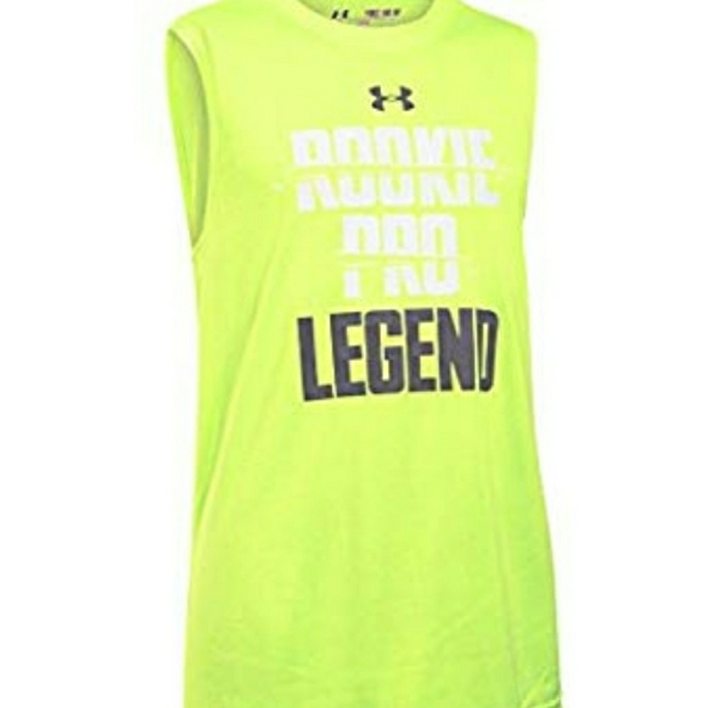 Boys cut off under armour t shirt